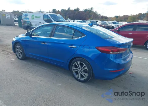 2017 Hyundai Elantra Limited from USA, damaged, VIN 5NPD84LF3HH178145